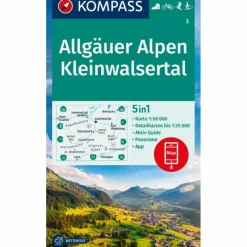 Wanderkarten Und Winterkarten|Wanderkarten Und Winterkarten^KOMPASS WANDERKARTE 3 ALLGÄUER ALPEN, KLEINWALSERTAL