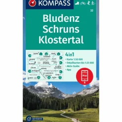 Online KOMPASS WANDERKARTE 32 BLUDENZ-SCHRUNS Wanderkarten Und Winterkarten|Wanderkarten Und Winterkarten