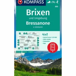 Wanderkarten Und Winterkarten|Wanderkarten Und Winterkarten^KOMPASS WANDERKARTE 050 BRIXEN UND UMGEBUNG