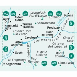Wanderkarten Und Winterkarten|Wanderkarten Und Winterkarten^KOMPASS WANDERKARTE 655 FLEIMSTAL / VAL DI FIEMME