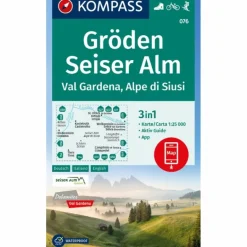 Sale KOMPASS WANDERKARTE 076 GRÖDEN, SEISER ALM Wanderkarten Und Winterkarten|Wanderkarten Und Winterkarten