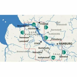 Best KOMPASS WANDERKARTE 726 HAMBURG, ALTES LAND 1:50.000 Wanderkarten Und Winterkarten|Wanderkarten Und Winterkarten