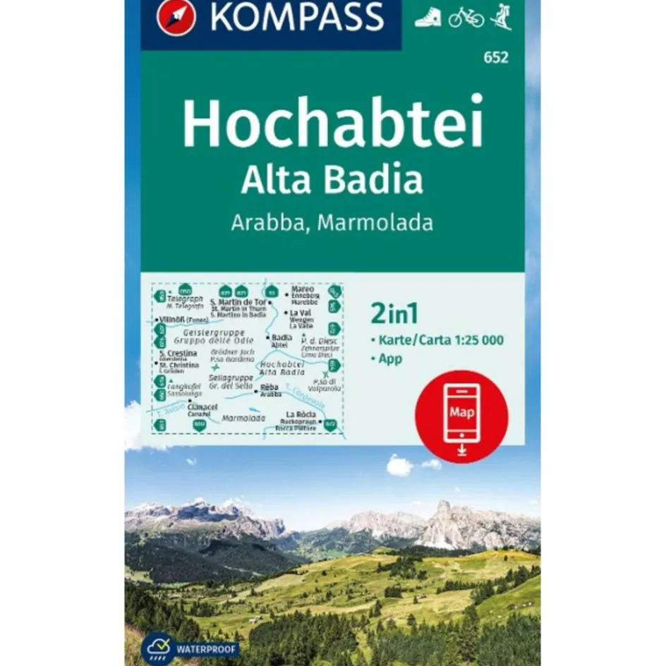 Wanderkarten Und Winterkarten|Wanderkarten Und Winterkarten^KOMPASS WANDERKARTE 652 HOCHABTEI