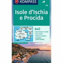 Wanderkarten Und Winterkarten|Wanderkarten Und Winterkarten^KOMPASS WANDERKARTE 680 ISOLE D' ISCHIA E PROCIDA 1:15.000