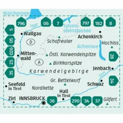 Clearance KOMPASS WANDERKARTE 26 KARWENDELGEBIRGE 1:50.000 Wanderkarten Und Winterkarten|Wanderkarten Und Winterkarten