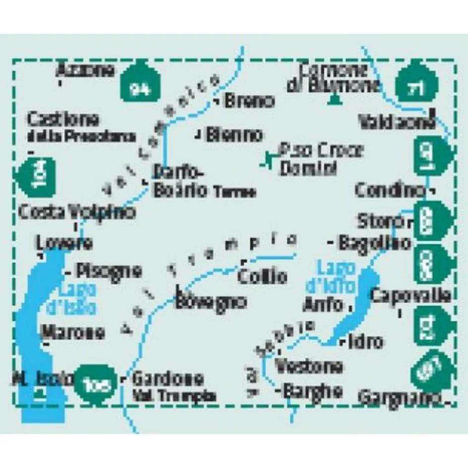 Wanderkarten Und Winterkarten|Wanderkarten Und Winterkarten^KOMPASS WANDERKARTE 103 LE TRE VALLI BRESCIANE 1:50.000
