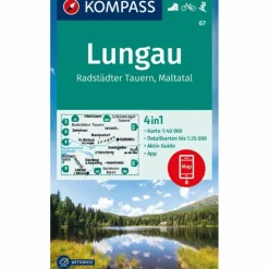 Sale KOMPASS WANDERKARTE 67 LUNGAU, RADSTÄDTER TAUERN, MALTATAL Wanderkarten Und Winterkarten|Wanderkarten Und Winterkarten