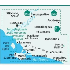 Outlet KOMPASS WANDERKARTE 2470 MAREMMA, GROSSETO, MONTE ARGENTARIO Wanderkarten Und Winterkarten|Wanderkarten Und Winterkarten