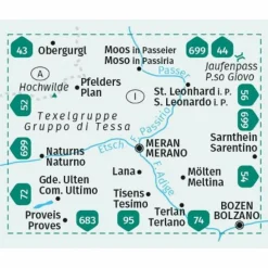 Wanderkarten Und Winterkarten|Wanderkarten Und Winterkarten^KOMPASS WANDERKARTE 53 MERAN UND UMGEBUNG