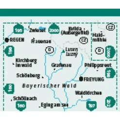 Discount KOMPASS WANDERKARTE 196 MITTLERER BAYERISCHER WALD 1:50.000 Wanderkarten Und Winterkarten|Wanderkarten Und Winterkarten
