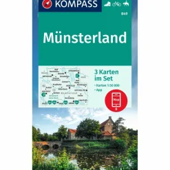 Wanderkarten Und Winterkarten|Wanderkarten Und Winterkarten^KOMPASS WANDERKARTE 849 MÜNSTERLAND (3-K-SET)