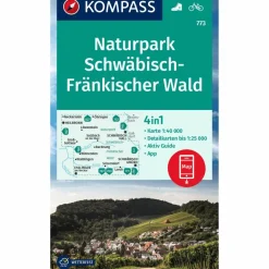 Wanderkarten Und Winterkarten|Wanderkarten Und Winterkarten^KOMPASS WANDERKARTE 773 NATURPARK SCHWÄBISCH-FRÄNKISCHER WAL