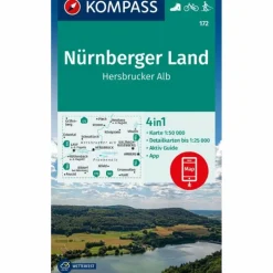 Online KOMPASS WANDERKARTE 172 NÜRNBERGER LAND, HERSBRUCKER ALB Wanderkarten Und Winterkarten|Wanderkarten Und Winterkarten