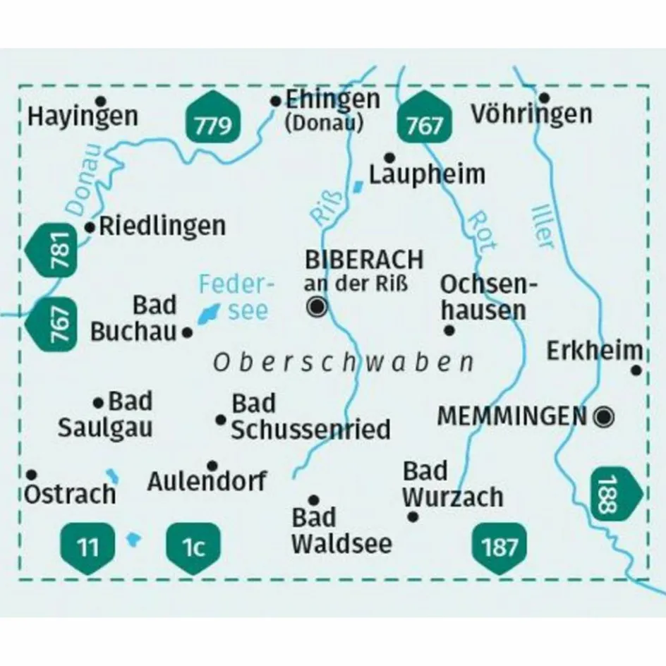 Wanderkarten Und Winterkarten|Wanderkarten Und Winterkarten^KOMPASS WANDERKARTE 782 OBERSCHWABEN NORD 1:50.000