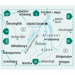 Wanderkarten Und Winterkarten|Wanderkarten Und Winterkarten^KOMPASS WANDERKARTE 03 OBERSTDORF, KLEINWALSERTAL 1:25.000