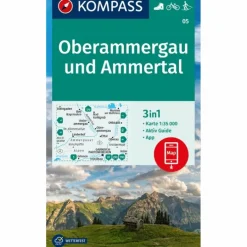 Discount KOMPASS WANDERKARTE 05 OBERAMMERGAU UND AMMERTAL 1:35.000 Wanderkarten Und Winterkarten|Wanderkarten Und Winterkarten