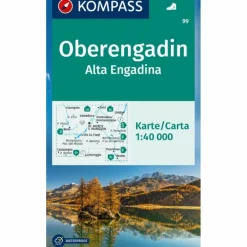 Outlet KOMPASS WANDERKARTE 99 OBERENGADIN / ALTA ENGADINA 1:40.000 Wanderkarten Und Winterkarten|Wanderkarten Und Winterkarten