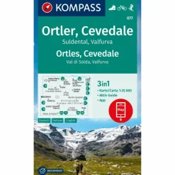 Online KOMPASS WANDERKARTE 077 ORTLER, CEVEDALE, SULDENTAL Wanderkarten Und Winterkarten|Wanderkarten Und Winterkarten