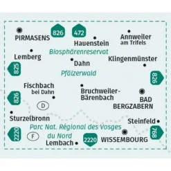 Wanderkarten Und Winterkarten|Wanderkarten Und Winterkarten^KOMPASS WANDERKARTE 473 PFÄLZERWALD SÜD 1:25.000