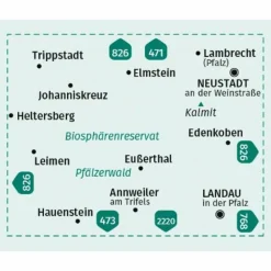 Discount KOMPASS WANDERKARTE 472 PFÄLZERWALD MITTE 1:25.000 Wanderkarten Und Winterkarten|Wanderkarten Und Winterkarten
