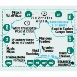 Wanderkarten Und Winterkarten|Wanderkarten Und Winterkarten^KOMPASS WANDERKARTE 081 PFUNDERER BERGE 1:25.000