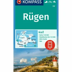 Wanderkarten Und Winterkarten|Wanderkarten Und Winterkarten^KOMPASS WANDERKARTE 737 RÜGEN 1:50.000