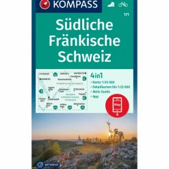 Sale KOMPASS WANDERKARTE 171 SÜDLICHE FRÄNKISCHE SCHWEIZ 1:50.000 Wanderkarten Und Winterkarten|Wanderkarten Und Winterkarten