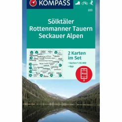 Wanderkarten Und Winterkarten|Wanderkarten Und Winterkarten^KOMPASS WANDERKARTE 223 SÖLKTÄLER, ROTTENMANNER TAUERN