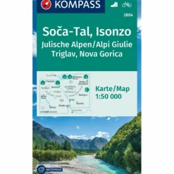 Wanderkarten Und Winterkarten|Wanderkarten Und Winterkarten^KOMPASS WANDERKARTE 2804 SOCA-TAL, ISONZO