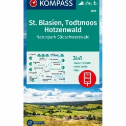 KOMPASS WANDERKARTE 898 ST. BLASIEN, TODTMOOS, HOTZENWALD Wanderkarten Und Winterkarten|Wanderkarten Und Winterkarten