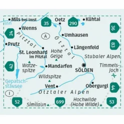 New KOMPASS WANDERKARTE 43 ÖTZTALER ALPEN, ÖTZTAL, PITZTAL Wanderkarten Und Winterkarten|Wanderkarten Und Winterkarten