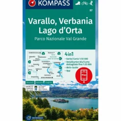 Outlet KOMPASS WANDERKARTE 97 VARALLO, VERBANIA, LAGO D'ORTA Wanderkarten Und Winterkarten|Wanderkarten Und Winterkarten
