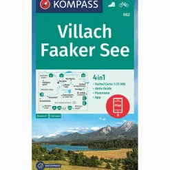 Wanderkarten Und Winterkarten|Wanderkarten Und Winterkarten^KOMPASS WANDERKARTE 062 VILLACH, FAAKER SEE 1:25000