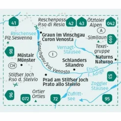 Wanderkarten Und Winterkarten|Wanderkarten Und Winterkarten^KOMPASS WANDERKARTE 52 VINSCHGAU / VAL VENOSTA 1:50.000