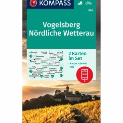 Outlet KOMPASS WANDERKARTE 846 VOGELSBERG, NÖRDLICHE WETTERAU Wanderkarten Und Winterkarten|Wanderkarten Und Winterkarten