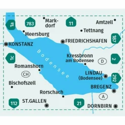Sale KOMPASS WANDERKARTE 1B BODENSEE OST 1:50.000 Wanderkarten Und Winterkarten|Wanderkarten Und Winterkarten