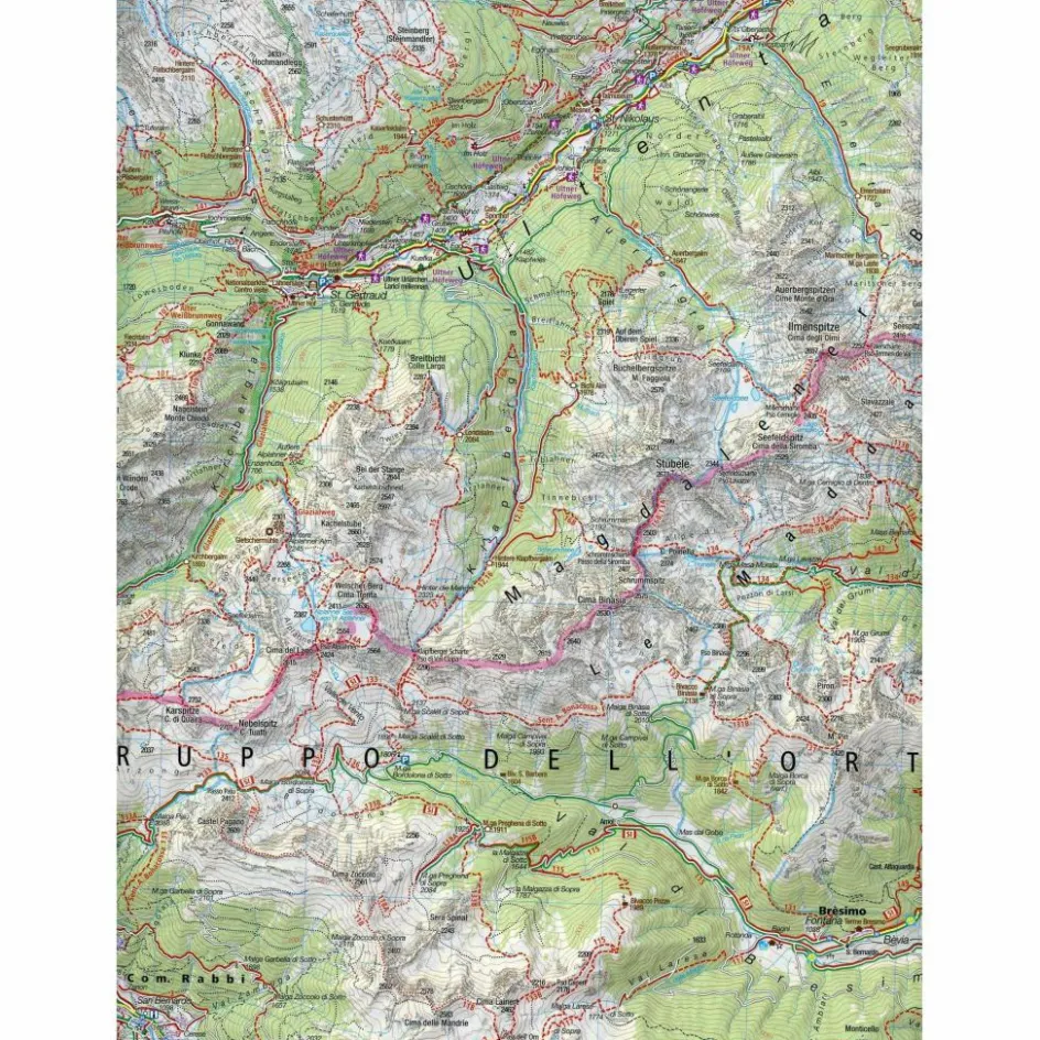 Wanderkarten Und Winterkarten|Wanderkarten Und Winterkarten^KOMPASS WANDERKARTE NONSTAL, MENDELPASS