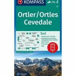 Clearance KOMPASS WANDERKARTE ORTLER/ORTLES, CEVEDALE 1:50 000 Wanderkarten Und Winterkarten|Wanderkarten Und Winterkarten