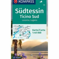 Wanderkarten Und Winterkarten|Wanderkarten Und Winterkarten^KOMPASS WANDERKARTE SÜDTESSIN - LUGANO