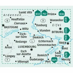 Discount KOMPASS WANDERKARTEN-SET 2202 LUXEMBURG (2 KARTEN) 1:50.000 Wanderkarten Und Winterkarten|Wanderkarten Und Winterkarten