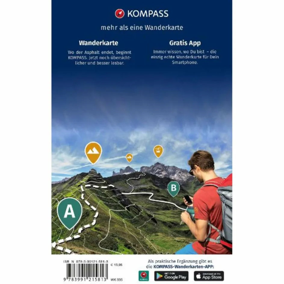 Wanderkarten Und Winterkarten|Wanderkarten Und Winterkarten^KOMPASS WANDERKARTEN-SET 886 SCHWARZWALD NORD (2 KARTEN)