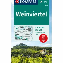 Sale KOMPASS WANDERKARTEN-SET 204 WEINVIERTEL (2 KARTEN) 1:50.000 Wanderkarten Und Winterkarten|Wanderkarten Und Winterkarten