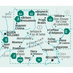 Wanderkarten Und Winterkarten|Wanderkarten Und Winterkarten^KOMPASS WANDERKARTEN-SET 672 DOLOMITEN