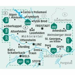 Online KOMPASS WANDERKARTEN-SET 202 LINZ UND UMGEBUNG, MÜHLVIERTEL Wanderkarten Und Winterkarten|Wanderkarten Und Winterkarten