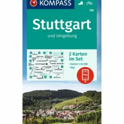 KOMPASS WANDERKARTEN-SET 780 STUTTGART UND UMGEBUNG Wanderkarten Und Winterkarten|Wanderkarten Und Winterkarten
