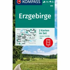 KOMPASS WANDERKARTEN-SET 866 ERZGEBIRGE (2 KARTEN) 1:50.000 Wanderkarten Und Winterkarten|Wanderkarten Und Winterkarten