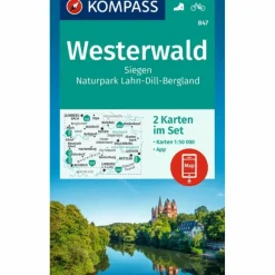 Online KOMPASS WANDERKARTEN-SET 847 WESTERWALD, SIEGEN Wanderkarten Und Winterkarten|Wanderkarten Und Winterkarten