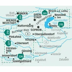 New KOMPASS WANDERKARTEN-SET 227 BURGENLAND (2 KARTEN) 1:50.000 Wanderkarten Und Winterkarten|Wanderkarten Und Winterkarten