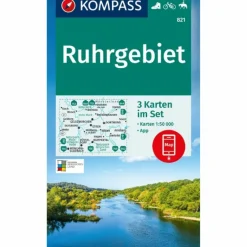 Best KOMPASS WANDERKARTEN-SET 821 RUHRGEBIET (3 KARTEN) 1:50.000 Wanderkarten Und Winterkarten|Wanderkarten Und Winterkarten