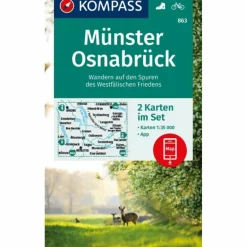 Wanderkarten Und Winterkarten|Wanderkarten Und Winterkarten^KOMPASS WANDERKARTEN-SET 863 MÜNSTER, OSNABRÜCK (2 KARTEN)